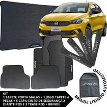 Kit Acessórios Argo 2017 a 2023 Tapete Emborrachado + Porta Malas + 5 Capas de Cinto Segurança Kit Acessórios Argo 2017 a 2023 Tapete Emborrachado + Porta Malas + 5 Capas de Cinto Segurança