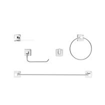 Kit Acessórios Banheiro 5 Peças Cromado Trip 00765606 Docol