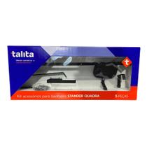 Kit Acessórios Banheiro 5pcs Quadra Black Talita Premium Kit Acessórios Banheiro 5pcs Quadra Black Talita Premium