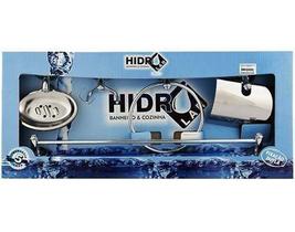 Kit Acessórios Banheiro Aço Inox 5 Peças Hidrolar