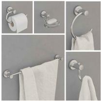 Kit Acessórios Banheiro Alumínio 5 pç Maiss Sicmol