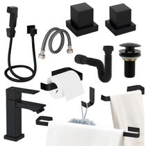 Kit Acessórios Banheiro Completo + Ducha + Acabamento Deca