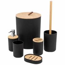 Kit Acessórios Banheiro Lavabo Conjunto Com 6 Peças Kit Acessórios Banheiro Lavabo Conjunto Com 6 Peças