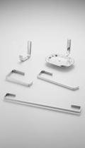 Kit Acessórios Banheiro Quadrado Metal 5 Peças Kit Acessórios Banheiro Quadrado Metal 5 Peças