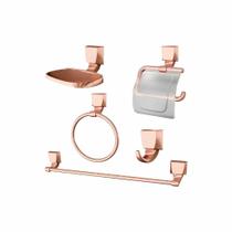 Kit Acessórios Banheiro Rose Gold 5 Peça 2000 F24 Attic Quadra - Lorenzetti