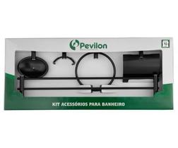 Kit Acessórios de Banheiro Veneza 5 Peças 95130 Pevilon Metais