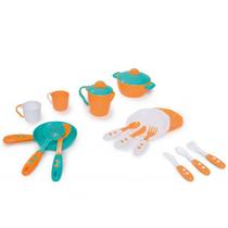 Kit Acessorios de Cozinha Completo LARANJA/AZUL Tateti 0334