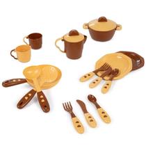Kit Acessorios de Cozinha Completo Marrom Tateti 0334 Kit Acessorios de Cozinha Completo Marrom Tateti 0334