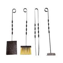 Kit Acessórios de Limpeza Para Lareira Ouro Envelhecido Kit Acessórios de Limpeza Para Lareira Ouro Envelhecido