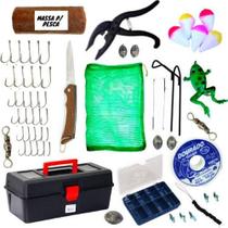 Kit Acessórios De Pesca Caixa Completa Anzol Linha