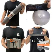 Kit Acessórios de Pilates Vollo Tapete + Bloco + Bola 65cm + Kit 3 Mini Band