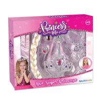 Kit Acessórios de Princesa Princess Me Box Rosa para Crianças a Partir de 3 Anos Multikids - BR2038 Kit Acessórios de Princesa Princess Me Box Rosa para Crianças a Partir de 3 Anos Multikids - BR2038
