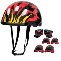 Kit Acessórios de Proteção Infantil Patins Bicicleta Preto - Zippy Toys