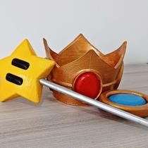 Kit Acessórios Fantasia Princesa Peach Cosplay