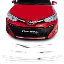 Kit Acessórios Grade Yaris Hatch Sedan + Friso Para-Choque Kit Acessórios Grade Yaris Hatch Sedan + Friso Para-Choque