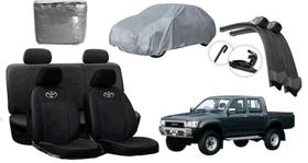 Kit Acessórios Hilux 91-03: Capa de Couro + Capa de Cobrir + Limpador de Parabrisa