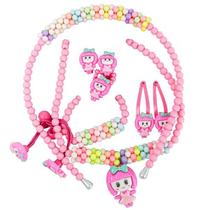 Kit Acessorios Infantil ARCO, Presilha e Bijus DM TOYS DM7086 Boneca Laço VD Kit Acessorios Infantil ARCO, Presilha e Bijus DM TOYS DM7086 Boneca Laço VD