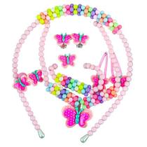 Kit Acessorios Infantil ARCO, Presilha e Bijus DM TOYS DM7086 Borboleta AZ