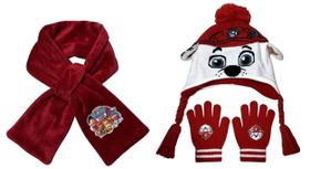 Kit Acessórios Inverno Infantil Para Criança Personagem Cachorro Cachorrinho Dálmata Bombeiro Marshall Patrulha Canina Touca, Luvas e Cachecol Kit Acessórios Inverno Infantil Para Criança Personagem Cachorro Cachorrinho Dálmata Bombeiro Marshall Patrulha Canina Touca, Luvas e Cachecol