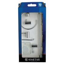 Kit acessorios kimetais 5 pecas 2095 cromado delicatta
