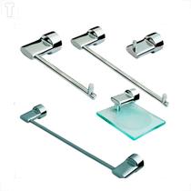 Kit acessorios kimetais 5 pecas 2095 cromado plena