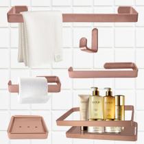 Kit Acessórios Lavabo/ Banheiro 6 Peças Marin - Várias Cores