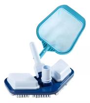 Kit Acessorios Limpeza Aspirador E Peneira Com Pá Piscina Kit Acessorios Limpeza Aspirador E Peneira Com Pá Piscina