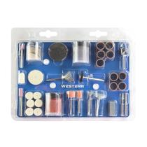 Kit Acessórios Mini Micro Retífica C/ 105 Pcs Lixas Escovas