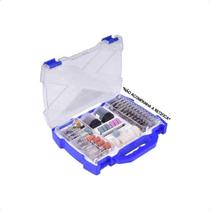 Kit Acessórios Mini Retífica Esmeril Com 145 Peças Maleta