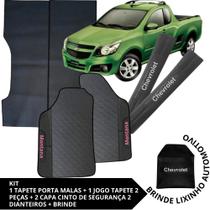 Kit Acessórios Montana 2010 a 2021 Tapete Emborrachado + Tapete Caçamba + 2 Capas de Cinto Segurança Kit Acessórios Montana 2010 a 2021 Tapete Emborrachado + Tapete Caçamba + 2 Capas de Cinto Segurança