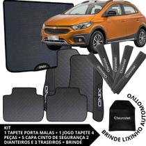 Kit Acessórios Onix 2019 a 2025 Tapete Emborrachado + Porta Malas + 5 Capas de Cinto Segurança Kit Acessórios Onix 2019 a 2025 Tapete Emborrachado + Porta Malas + 5 Capas de Cinto Segurança