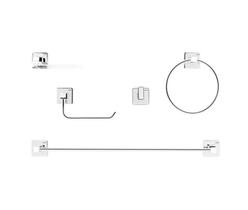 Kit Acessorios P/ban Trip Docol 5pc Chrome Kit Acessorios P/ban Trip Docol 5pc Chrome