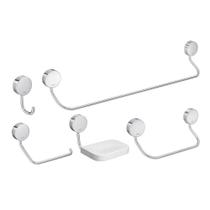 Kit Acessórios P/ Banheiro 5 Peças Net Cromado 2000.C01 Deca