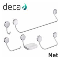Kit Acessorios p/Banheiro Deca Net - Cromado 2000.C1 - 5 peças
