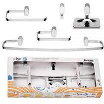 Kit acessórios p/banheiro kit c/5 peças jackwal lyn