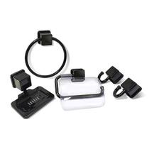 Kit Acessórios P/ Banheiro Linha Caribe Preto C/ 5 Pçs 25726 Arqplast Kit Acessórios P/ Banheiro Linha Caribe Preto C/ 5 Pçs 25726 Arqplast