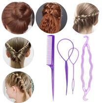 Kit Acessórios p/ Penteado Coque, Trança e Rabo de Cavalo