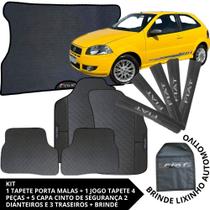 Kit Acessórios Palio 2007 a 2014 Tapete Emborrachado + Porta Malas + 5 Capas de Cinto Segurança Kit Acessórios Palio 2007 a 2014 Tapete Emborrachado + Porta Malas + 5 Capas de Cinto Segurança