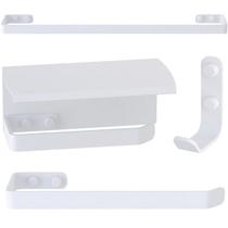 Kit Acessórios Para Banheiro 4 Peças Branco SF.ZMT