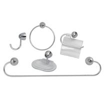 Kit Acessórios para Banheiro 5 Peças Acqua Q18 Japi Kit Acessórios para Banheiro 5 Peças Acqua Q18 Japi