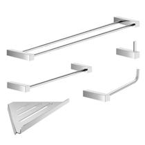 Kit Acessórios Para Banheiro 5 Peças Alto Brilho 2160Tr Kit Acessórios Para Banheiro 5 Peças Alto Brilho 2160Tr