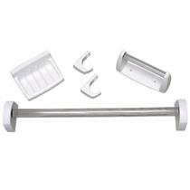 Kit Acessórios para Banheiro 5 Peças Branco - KB2 - ASTRA Kit Acessórios para Banheiro 5 Peças Branco - KB2 - ASTRA