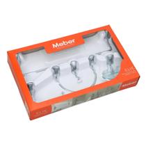 Kit Acessórios para Banheiro 5 Peças Clic Meber Kit Acessórios para Banheiro 5 Peças Clic Meber