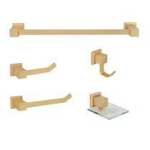 Kit Acessórios para Banheiro 5 Peças Ducon Metais Kit Acessórios para Banheiro 5 Peças Ducon Metais