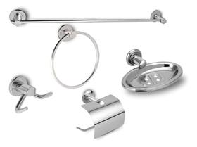 Kit Acessorios Para Banheiro 5 Peças Para Banheiro Completo Kit Stander