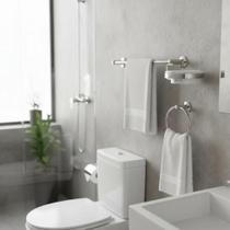 Kit Acessórios Para Banheiro 5 Peças Porta Toalha Banho,Toalha Rosto Porta Papel Higiênico, Saboneteira e Gancho Kit Acessórios Para Banheiro 5 Peças Porta Toalha Banho,Toalha Rosto Porta Papel Higiênico, Saboneteira e Gancho