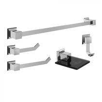 Kit Acessórios para Banheiro 5 Peças Premium Ducon Metais Kit Acessórios para Banheiro 5 Peças Premium Ducon Metais