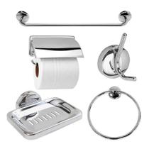 Kit Acessórios Para Banheiro 5 Peças Standard 002727 Jackwal Kit Acessórios Para Banheiro 5 Peças Standard 002727 Jackwal