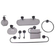 Kit Acessórios para Banheiro Acqua Q18 8 Peças Japi