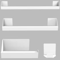 Kit Acessórios Para Banheiro Branco 4 Peças Master Slim DF Kit Acessórios Para Banheiro Branco 4 Peças Master Slim DF